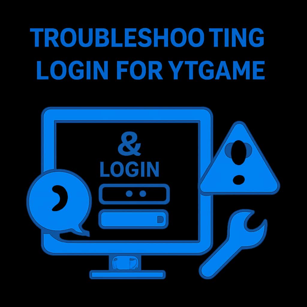 An educational diagram illustrating troubleshooting steps for login issues in V1 Game.