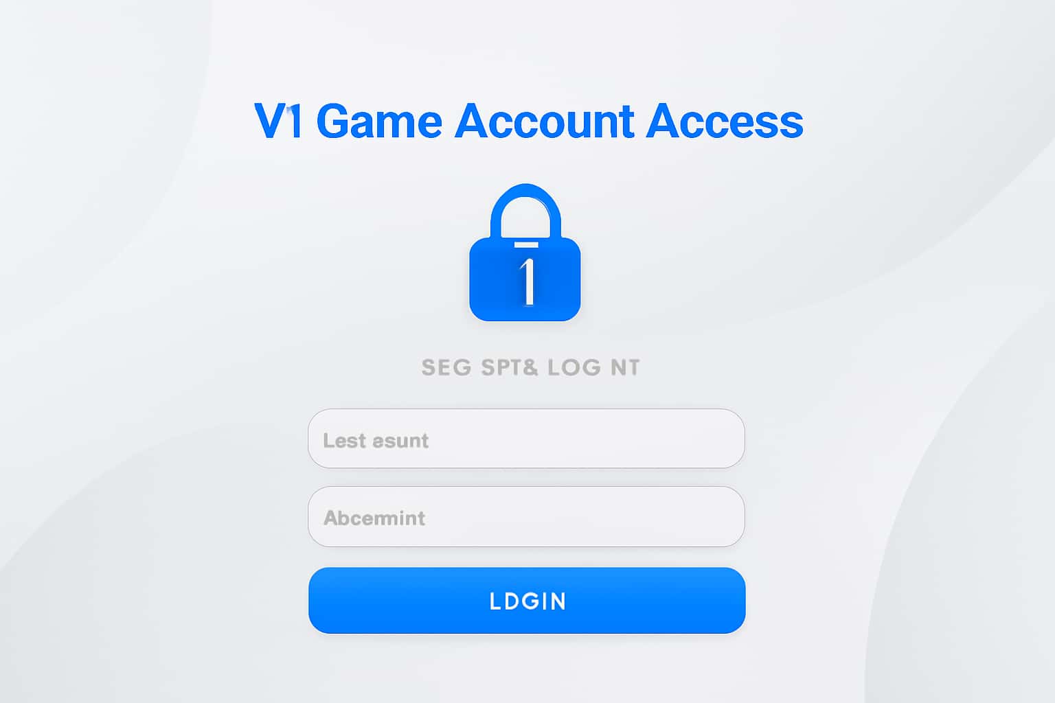 V1 Game Account Access Interface