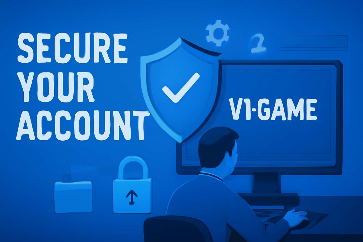 Visualization of secure account practices for V1 Game.