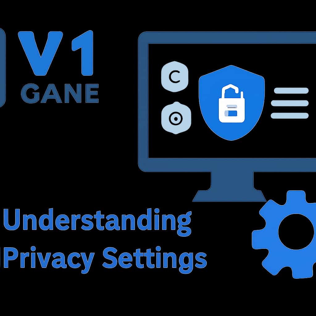 A diagram illustrating V1 Game privacy settings.
