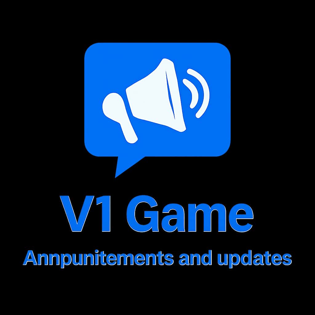 Icon representing V1 Game Announcements and Updates.